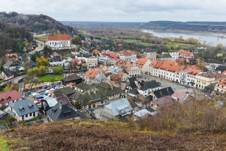 Kazimierz Dolny nad Wisłą, widok ze wzgórza trzech krzyży