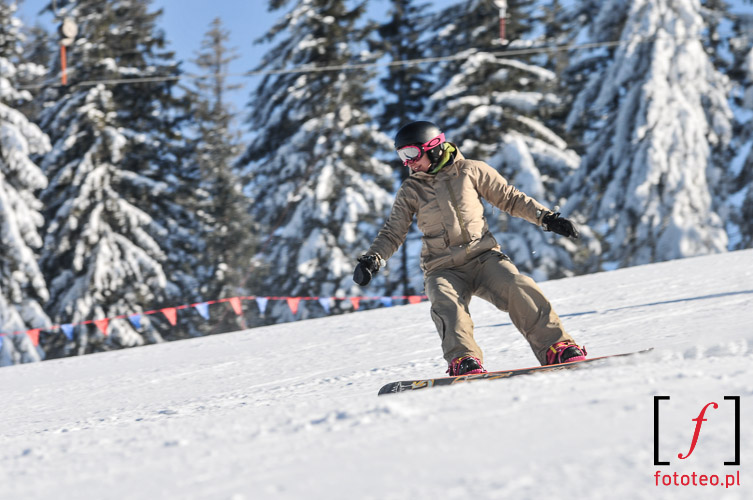Zawody Snowboard zjazd na kreche