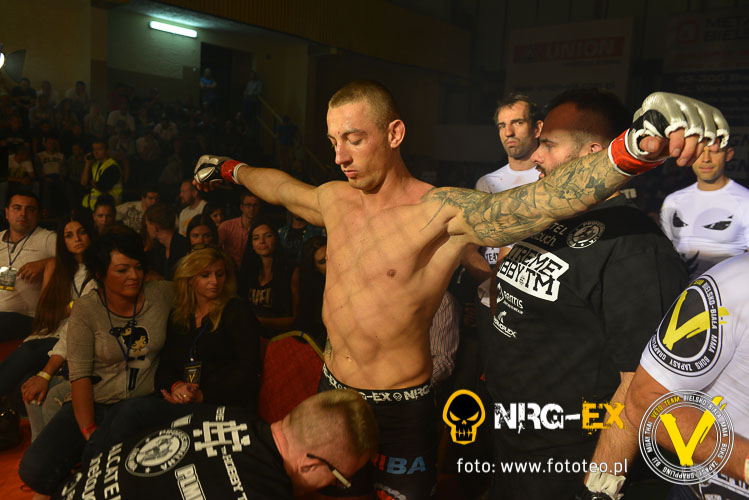 Zawodnik MMA Michal Labus gala plmma w Bielsku-Bialej