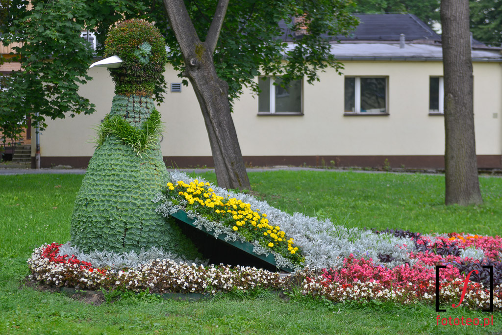 Rzeźba z kwiatów Goczałkowice.