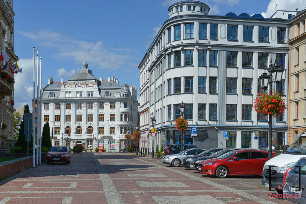 plac Ratuszowy w Bielsku-Białej.