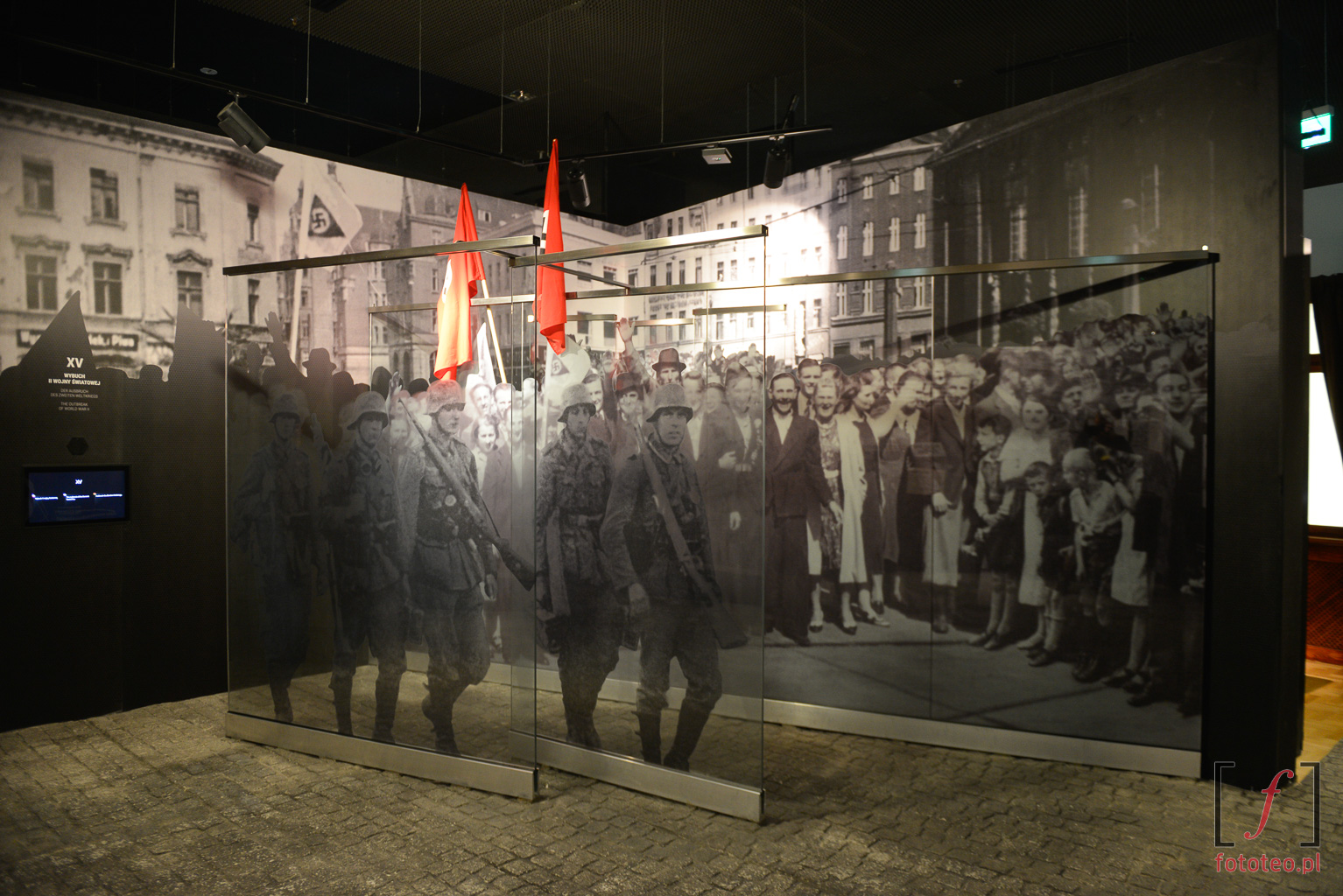 Ekspozycja dot. II wojny światowej w Muzeum Śląskim