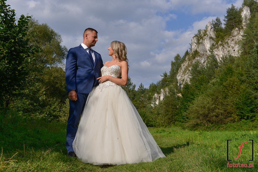 Dolina Kobylańska ślubna para